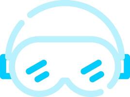 Ski Goggles Creative Icon Design vector