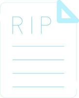 Death Certificate Creative Icon Design vector
