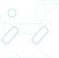 Robot Dog Creative Icon Design vector