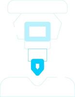 Drilling Machine Creative Icon Design vector
