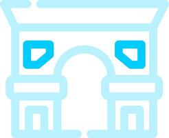 Arc De Triomphe Creative Icon Design vector