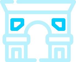 diseño de icono creativo de arc de triomphe vector