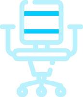 Office Chair Creative Icon Design vector