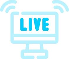 Live Streaming Creative Icon Design vector