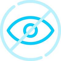 Blindness Creative Icon Design vector