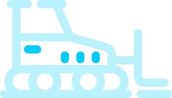 Bulldozer Creative Icon Design vector