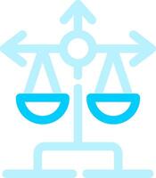 Balance Scale Creative Icon Design vector
