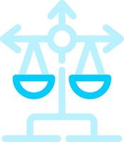 Balance Scale Creative Icon Design vector