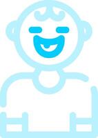 Baby Smile Creative Icon Design vector