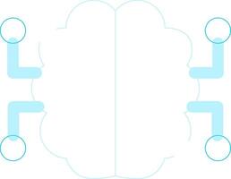 Neurons Circuit Creative Icon Design vector