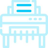 Paper Shredder Creative Icon Design vector