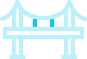 diseño de icono creativo de puente vector