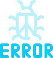 diseño de icono creativo de error vector