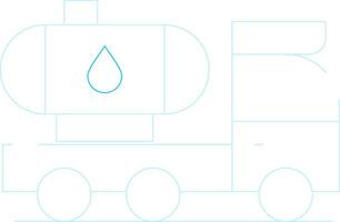 Tanker Truck Creative Icon Design vector