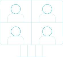 Conference Call Creative Icon Design vector