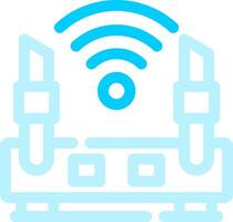 Wifi Router Creative Icon Design vector