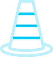 Traffic Cone Creative Icon Design vector