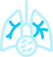 Lung Cancer Creative Icon Design vector