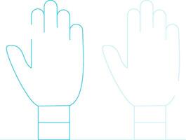 Exam Gloves Creative Icon Design vector