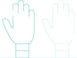 Exam Gloves Creative Icon Design vector