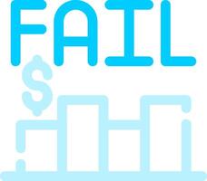Business Fail Creative Icon Design vector