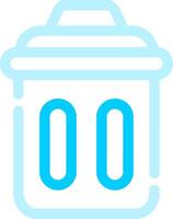 Trash Bin Creative Icon Design vector