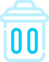 Trash Bin Creative Icon Design vector