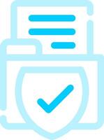 Secured Backup Creative Icon Design vector