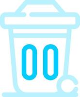 Dustbin Creative Icon Design vector