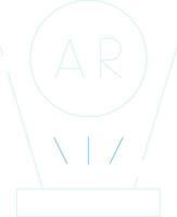 Augmented Reality Creative Icon Design vector