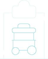 Cart Registration Creative Icon Design vector