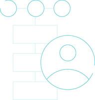 Client Database Creative Icon Design vector