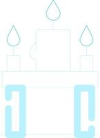 Candles Creative Icon Design vector