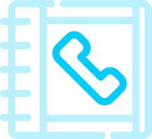 Phonebook Creative Icon Design vector