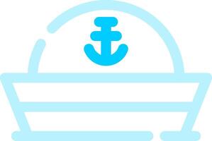 diseño de icono creativo de sombrero de marinero vector