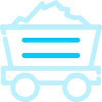 Mine Cart Creative Icon Design vector