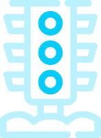 Traffic Light Creative Icon Design vector
