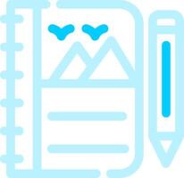 Sketchbook Creative Icon Design vector