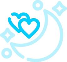 Honeymoon Creative Icon Design vector