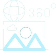 360 Image Creative Icon Design vector