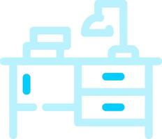 Study Table Creative Icon Design vector
