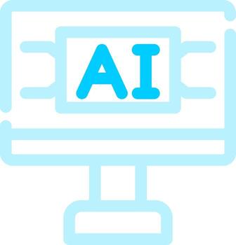 Artificial Intelligence Creative Icon Design vector