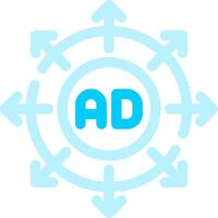 Advertising Submission Creative Icon Design vector