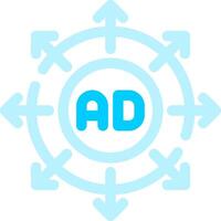 Advertising Submission Creative Icon Design vector