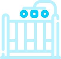 Baby Crib Creative Icon Design vector