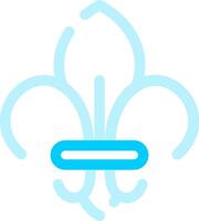 Fleur De Lis Creative Icon Design vector