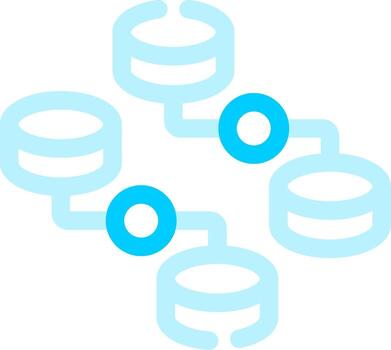 desestructurado datos creativo icono diseño vector