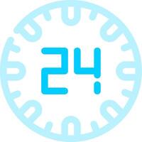 24 Hours Creative Icon Design vector