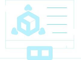 3D Modeling Creative Icon Design vector