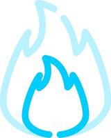 On Fire Creative Icon Design vector